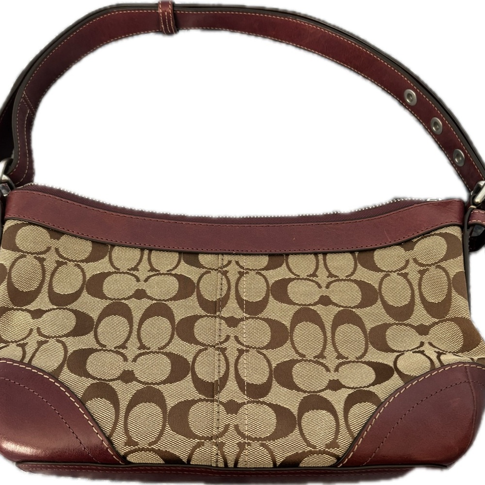 Coach Brown Signature Shoulder Bag